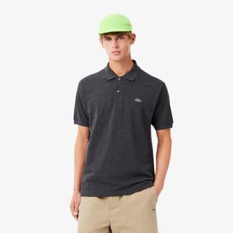 Lacoste Mens Classic Fit L.12.12 Petit Piqué Polo Shirt in Black Cotton - Size X-Small