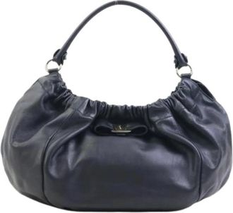 Ferragamo Pre-owned Shoulder Bag - Dames - Vintage Schoudertas - Zwart - ONE Size - Leer - Vintage
