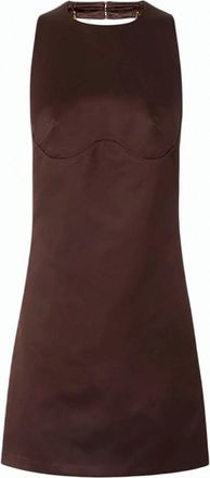 Elisabetta Franchi Black Halter Neck Mini Dress