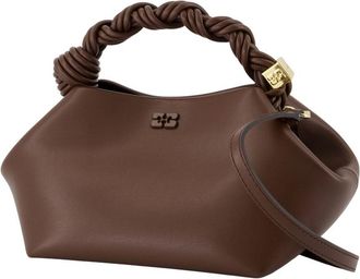 Ganni Womens Bou Shoulder Bag Brown Synthetic