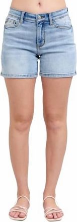 Judy Blue Mid-Rise Jean Short In Medium Denim