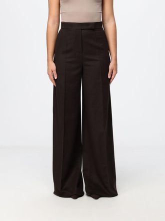 Max Mara High-Waisted Wide-Leg Palazzo Trousers in Pure Camel Wool