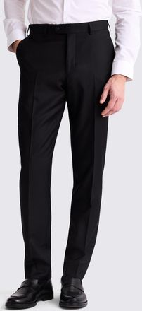 Vitale Barberis Italian Tailored Fit Black Twill Trousers