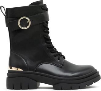 Just Cavalli Laarzen - Dames - Veterlaarzen - Zwart - 40 EU - Schoenen