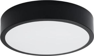 Sollux Lighting Design Led Deckenlampe Onyx ø 30cm, Schwarz