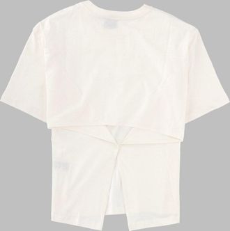 Nude Cotton T-Shirt - White
