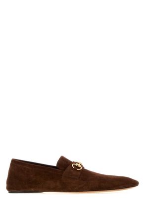 Gucci Brown Suede Loafers