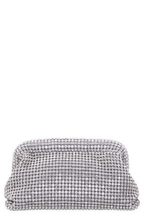 Nina Kara Frame Clutch in Silver at Nordstrom