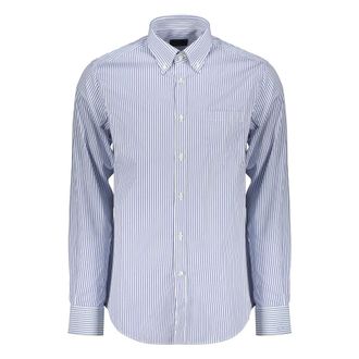 Paul & Shark Paul & Shark, Casual Shirts, male, Blue, Size: 3XL Cotton Shirt with Striped Pattern
