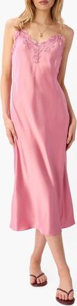 Cami NYC Isabeau Midi Slip Dress in Rosebud at Nordstrom, Size Xx-Small