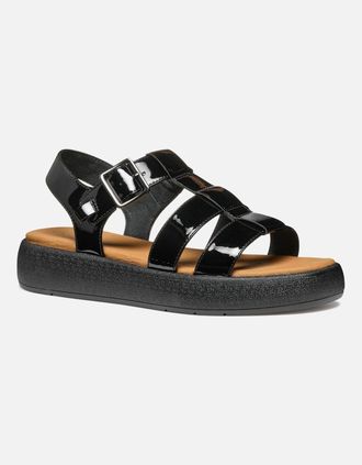 Geox Womens D Camalei Womens Sandals - Black - Size: 7.5