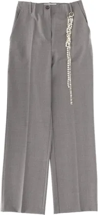 Circus Hotel Grey Straight Flat Front Pant