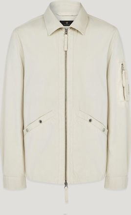 Belstaff Turbine Overshirt Mens Cotton Twill Silver Birch Size 2XL