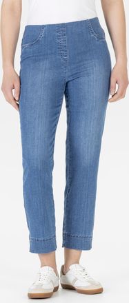 Stehmann 3/4-Jeans STEHMANN Igor3-680W, Damen, Gr. 38, N-Gr, frozy cobalt (stone), Denim/Jeans, Obermaterial: 89% Baumwolle, 10% Elastomultiester, 1% Elasthan,