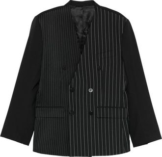 Ernest W. Baker Pinstripe Double-breasted Blazer