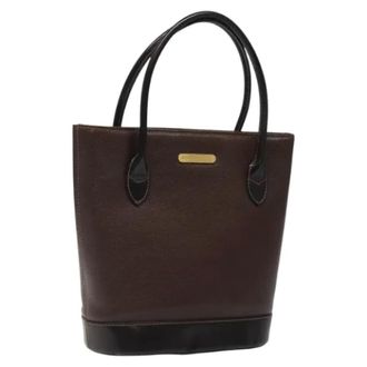 Burberry Pre-owned Cuero bolsos-de-mano - Pre-owned - Mujer - Marr&oacute;n - ONE SIZE