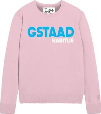 MC2 Saint Barth New Queen Sweater - Dames - Ronde hals truien - Roze - M - Wol - Truien & Vesten