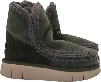 Mou Eskimo Bounce Olive Winterlaarzen - Dames - Winterlaarzen - Grijs - 37 EU - Schoenen