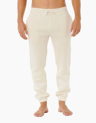 Rip Curl Mens Rip Curl Mens Classic Surf Trackpants Joggers - Cream - Size: 33/32/32