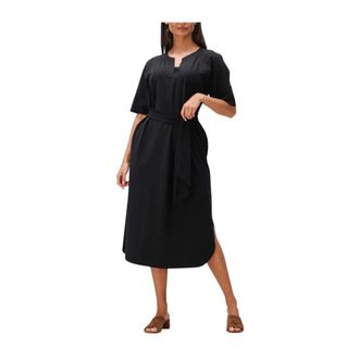 JapanTKY Gero Midi Jurk - Dames - Casual kleedjes - Zwart - M - Kleedjes