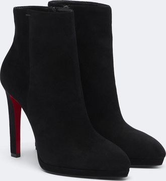 Christian Louboutin Fannylove suede platform ankle boots