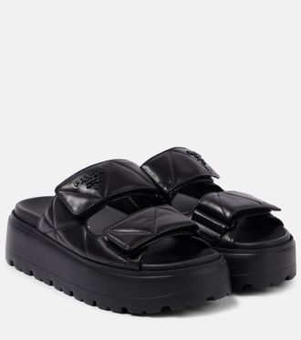 Prada Leather Sandals − Sale: up to −52% | Stylight
