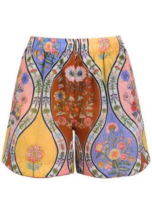 Borgo De Nor Borgo DE Nor Bizzy Floral-printed Semi-sheer Woven Shorts - Multicoloured - 14 (UK14 / L)