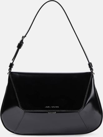 Amina Muaddi Ami leather shoulder bag