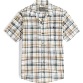 Royal Robbins Mens Redwood Plaid Shirt Brown XXL