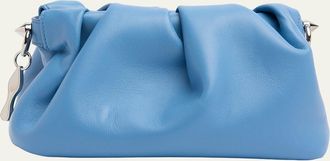 Christian Louboutin Eva Mini Pleated Crossbody Bag in Nappa Leather