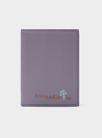 Marni Womens Embroidered signature bifold wallet
