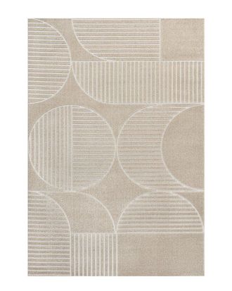 Jonathan Y Designs Jonathan Y Nordby High-Low Geometric Arch Scandi Striped Indoor/Outdoor Area Rug