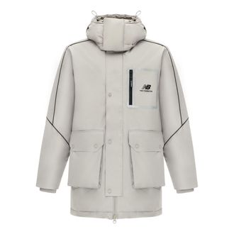 New Balance Sportswear Hooded Jacket Grey Black AMJ14320-ARF