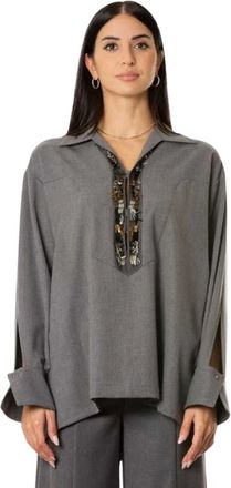 Simona Corsellini Donna, Camicette, Grigio, XL, new