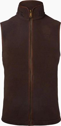 Holland Cooper Mens HOLLAND COOPER COUNTRY FLEECE GILET CHOCOLATE - Brown - Size: 40