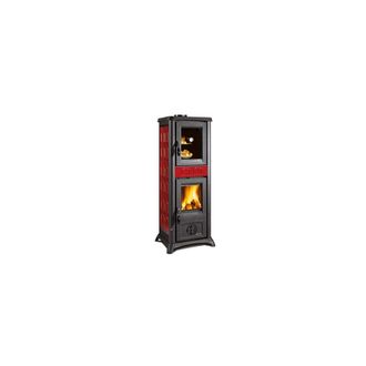 Nordica Stufa A Legna gemma Forno 7,2 Kw - Colore Bordeaux
