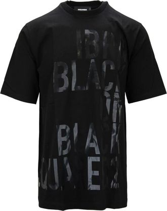 Dsquared2 Ibra Slouch T-Shirt - Heren - T-shirts - Zwart - XL - Katoen - Tops