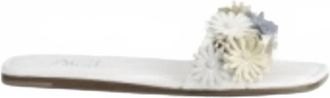 AGL Womens Elsy Floral Slide In White
