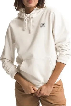 The North Face Heritage Patch Hoodie Womens White Long Sleeve Pullover JZZ265