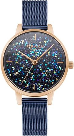 Obaku Orion Quartz Blue Dial Ladies Watch V250LXVLML
