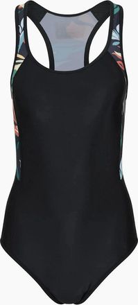 Mountain Warehouse Womens Mountain Warehouse Womens/Ladies Take The Plunge Floral Swimming One Piece Swimsuit - Black - Size: 18 uk