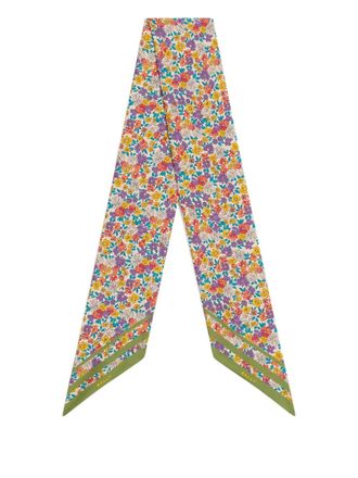 Bally Foulard in seta a fiori - Toni neutri