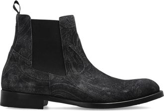 Etro Boots - Heren - Chelseaboots - Grijs - 45 EU - Schoenen