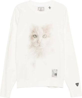 Miharayasuhiro Felpa con stampa - Bianco