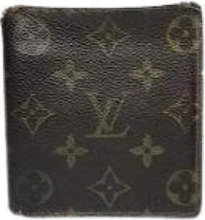 Louis Vuitton Pre-owned Lederen Portemonnee - Dames - Vintage Accessoires - Bruin - ONE Size - Leer - Vintage