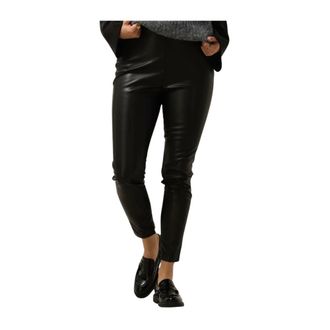 Simple Jer-poly-pu-23-1 Leggings Zwart - Dames - Vrijetijds broeken - Zwart - XS - Broeken