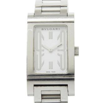 Bulgari Pre-owned Rt 39S Polshorloge - Dames - Vintage Horloges - Wit - ONE Size - Vintage