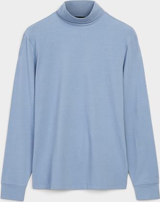 Le 31 Mens Soft jersey turtleneck T-shirt