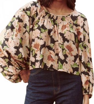 The Great. Magpie Top In Victorian Rose Print