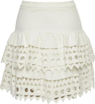 Alaia Minigonna a strati - Toni neutri